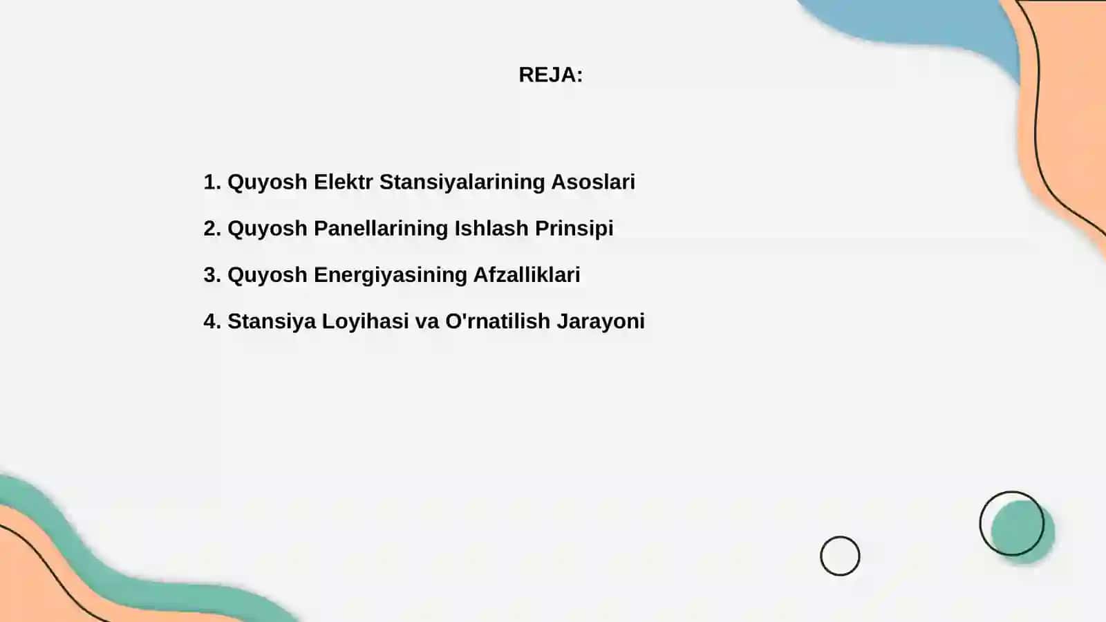 Quyosh elektr stansiyalari 2
