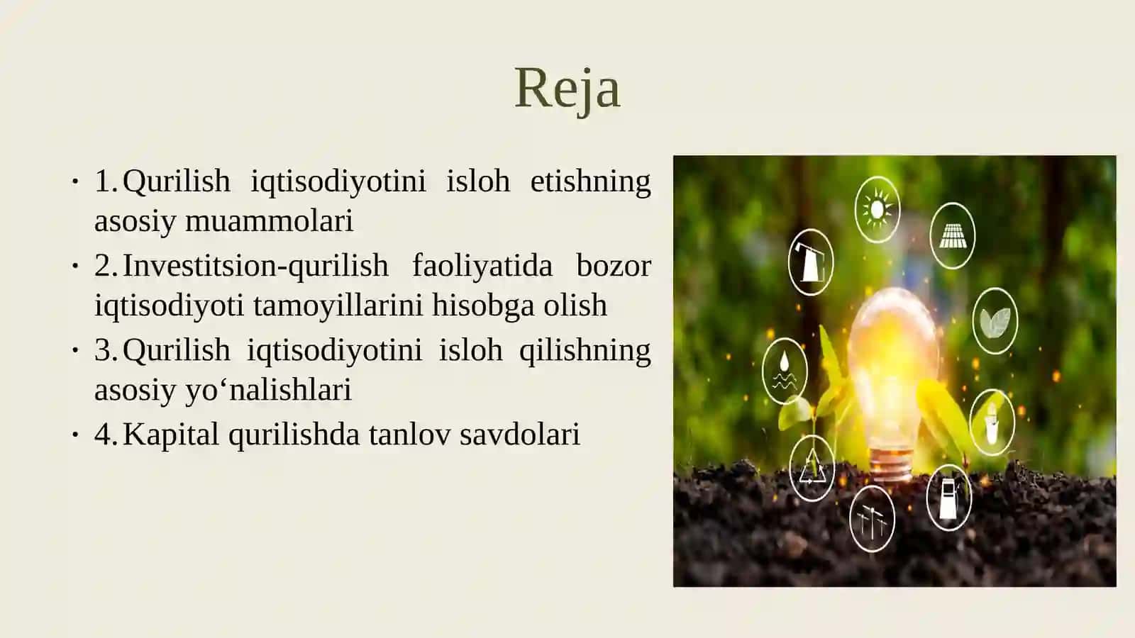 Faoliyatini isloh qilish muammolari 2
