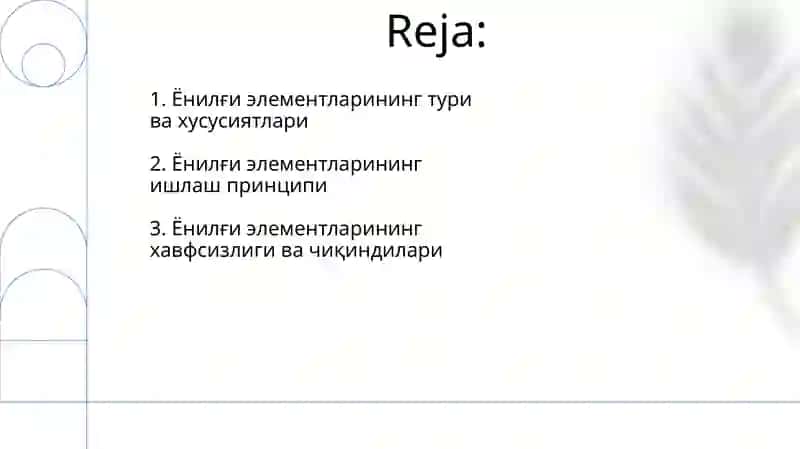 Yoqilgi elementlari 2