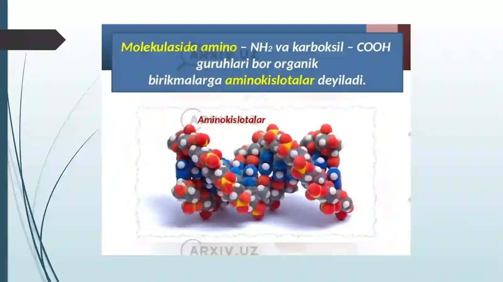 ALFA AMINOKISLOTALAR- KOFERMENTLAR, GARMONLAR VA VITAMINLARNING TARKIBIY QISMI SIFATIDA 2