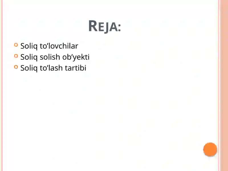 Jismoniy shaxslardan olinadigan yer solig’i 2