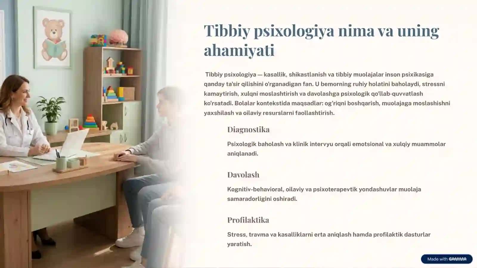 Yosh Davrlarida Tibbiy Psixologiya: Salomatlik va Rivojlanish 2