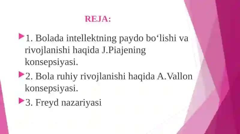 Bolaruhiyrivojlanish nazariyalari 2
