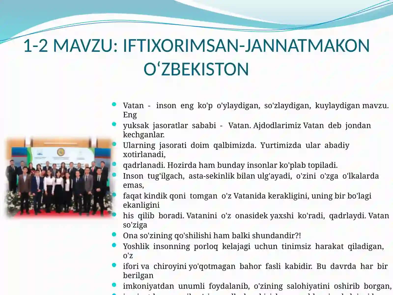 IFTIXORIMSAN-JANNATMAKON O‘ZBEKISTON 2