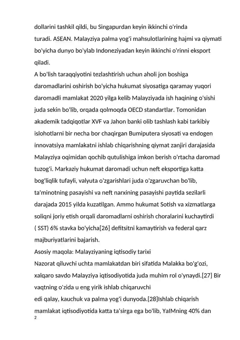MALAZIYA KICHIK BIZNES QO’SHIMCHA TADBIRKORLIK 2