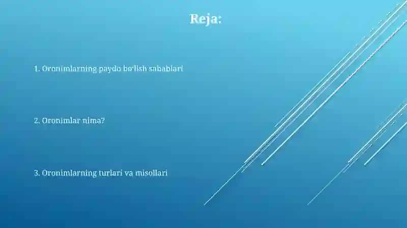 Oronimlar va ularning paydo bo'lish sabablari 2