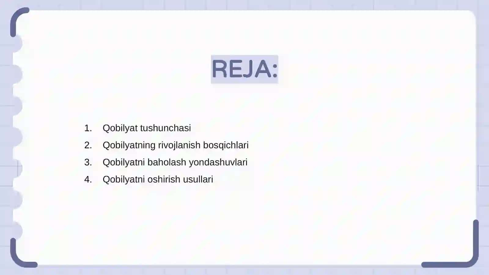 Qobilyat va uning rivojlanishi 2
