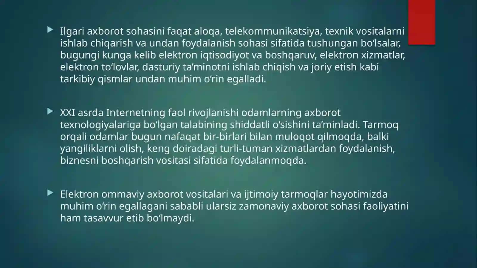 Davlatning axborot siyosati 2