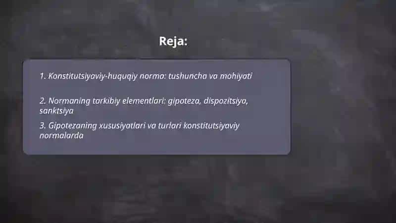 Konstitutsiyaviy-huquqiy normalarning tuzilishi va turlari 2