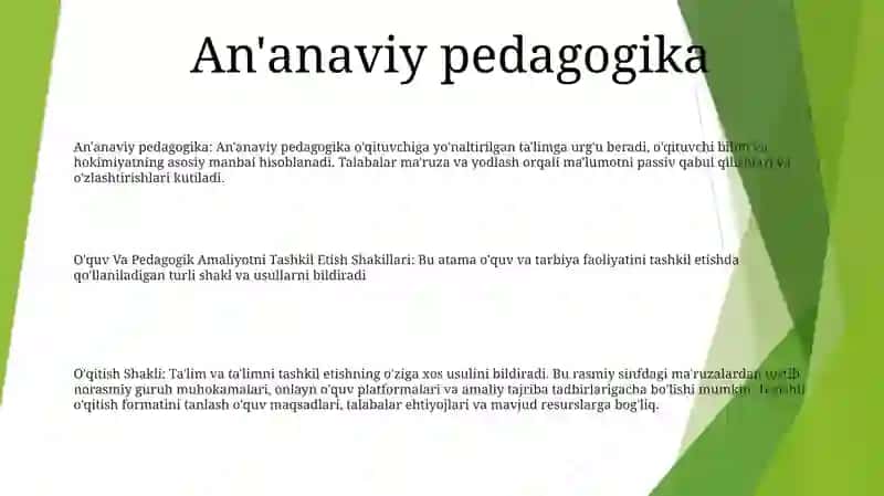 O'Quv Va Pedagogik Amaliyotni Tashkil Etish Shakillari 2