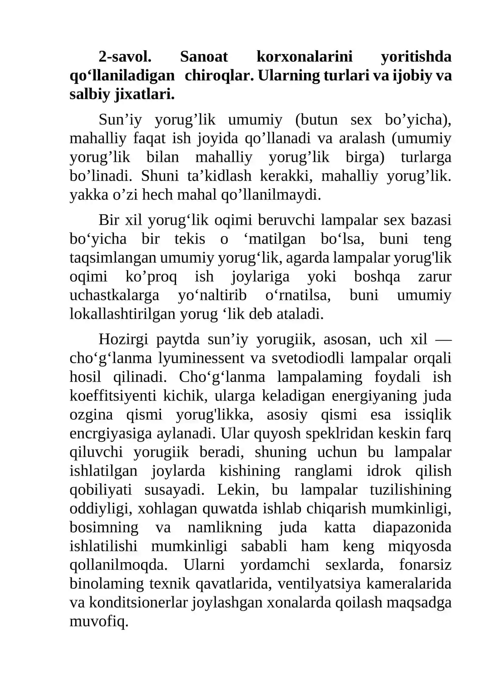 Savol Hayotiy faoliyat xavfsizligi fanining mohiyati va tarkibiy qismlari 2