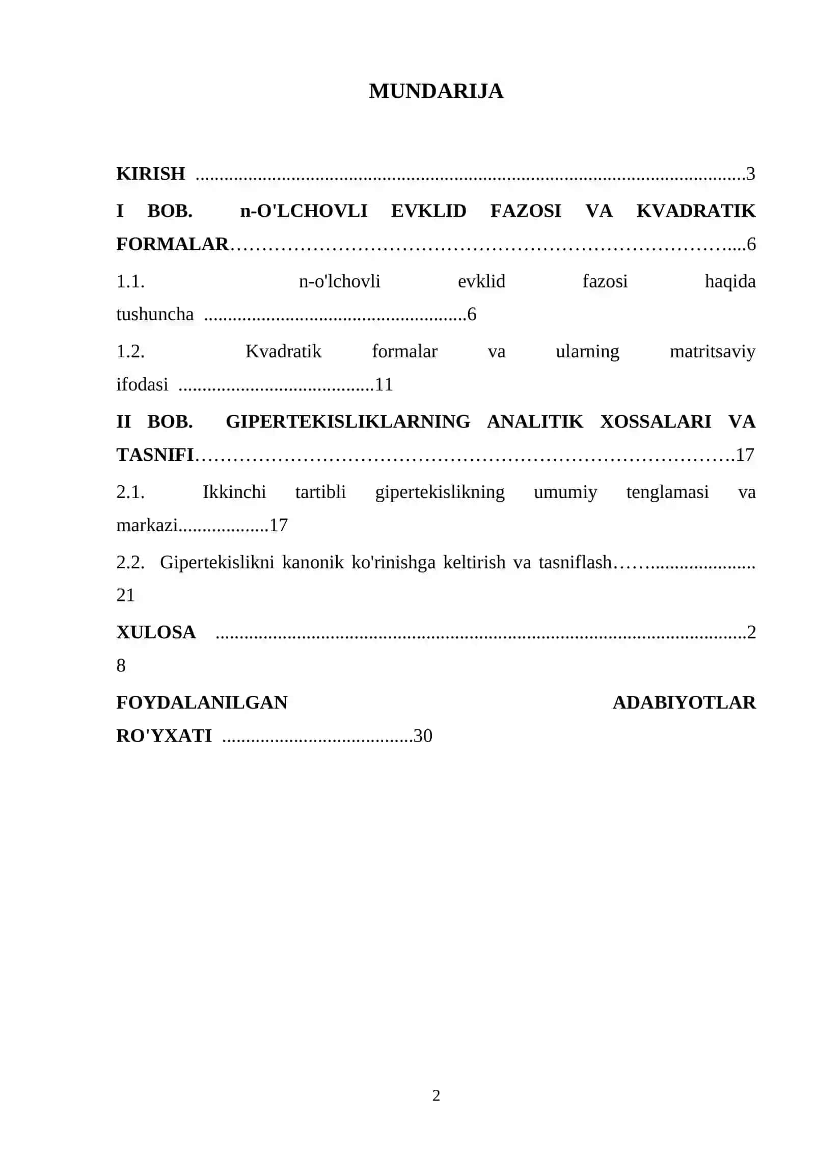 IKKINCHI TARTIBLI GIPERTEKISLIKLAR 2
