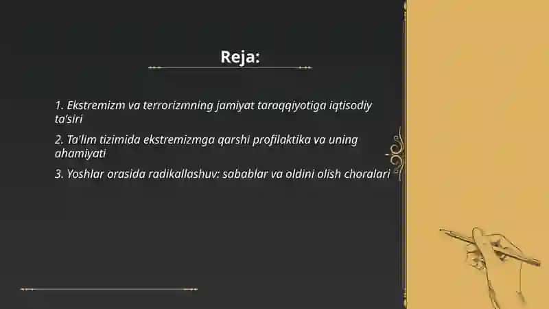Ekstremizm va terrorizm jamiyat taraqqiyotiga tahdid 2