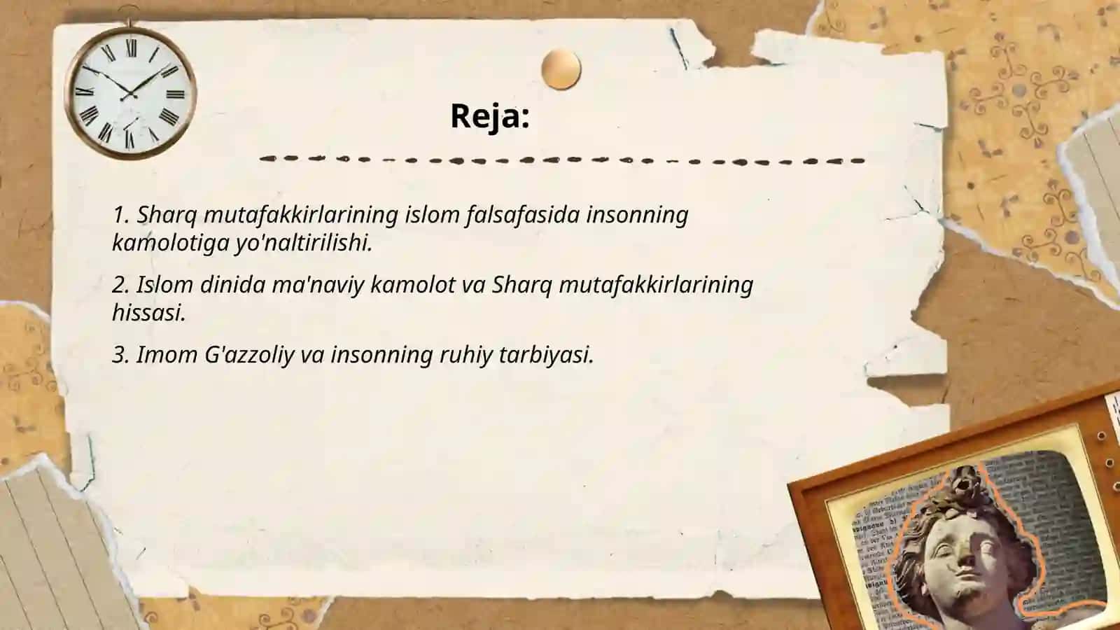 Sharq mutafakkirlarining islom dinining inson kamolotiga ta'siri haqidagi g'oyalari 2