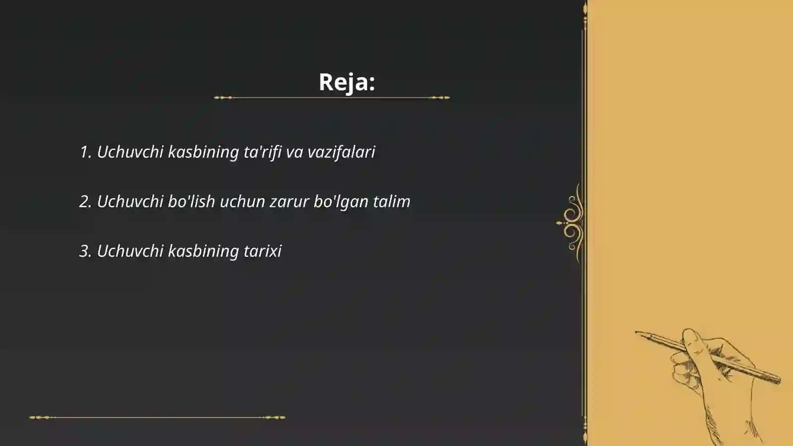 Uchuvchi kasbi haqida maʼlumot 2