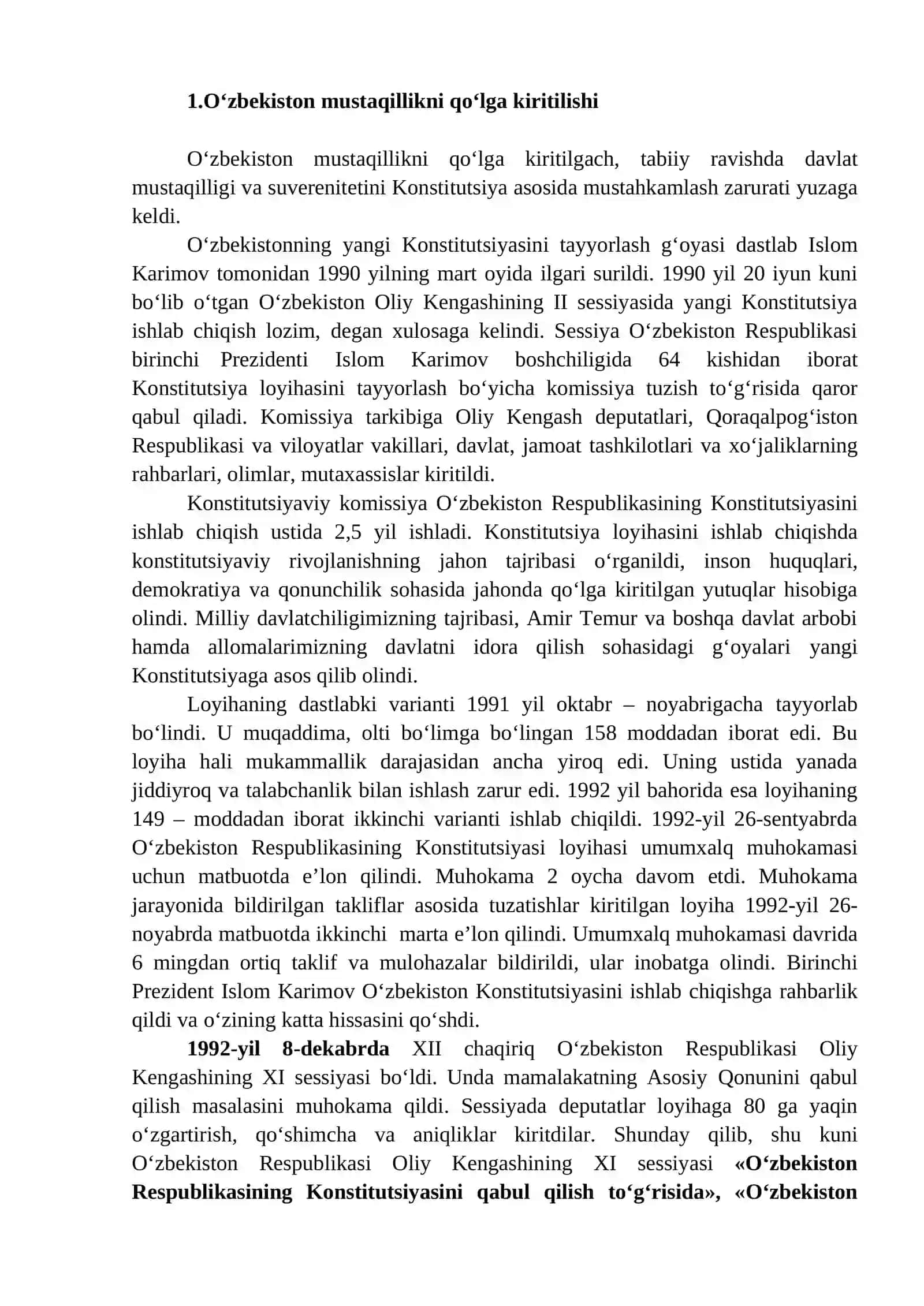 O‘zbekiston Respublikasi Konstitutsiyasi 2
