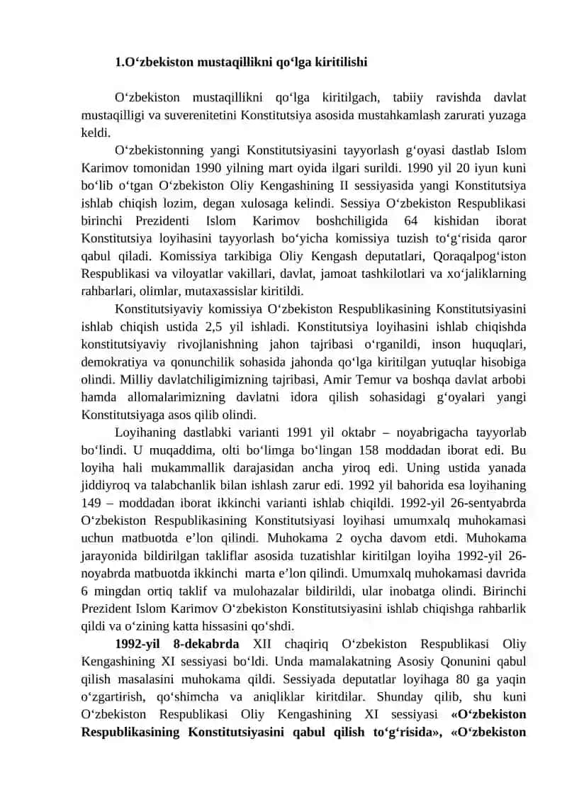 O‘zbekiston Respublikasi Konstitutsiyasi 2