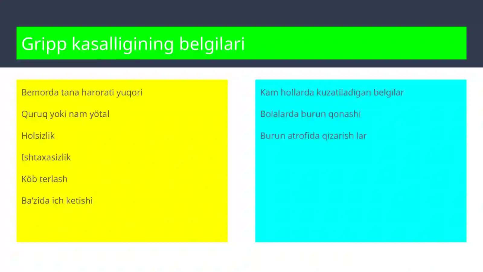 Gripp kasalligi 2