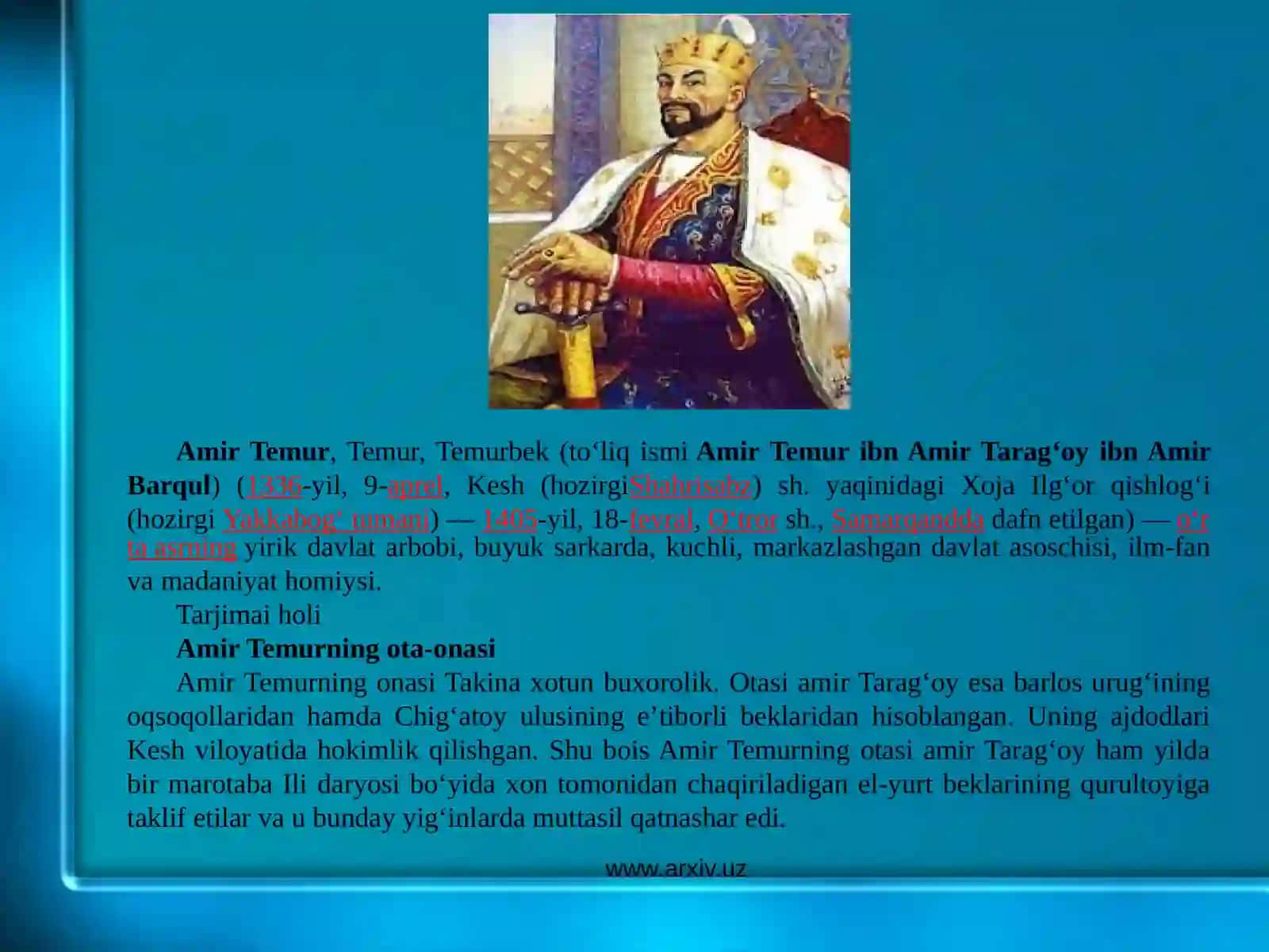 Amir Temur 2