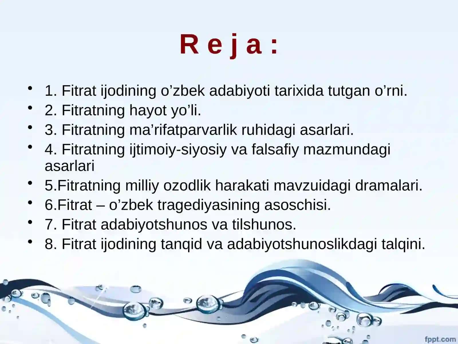 Abdurauf Fitrat hayoti va ijodi 2