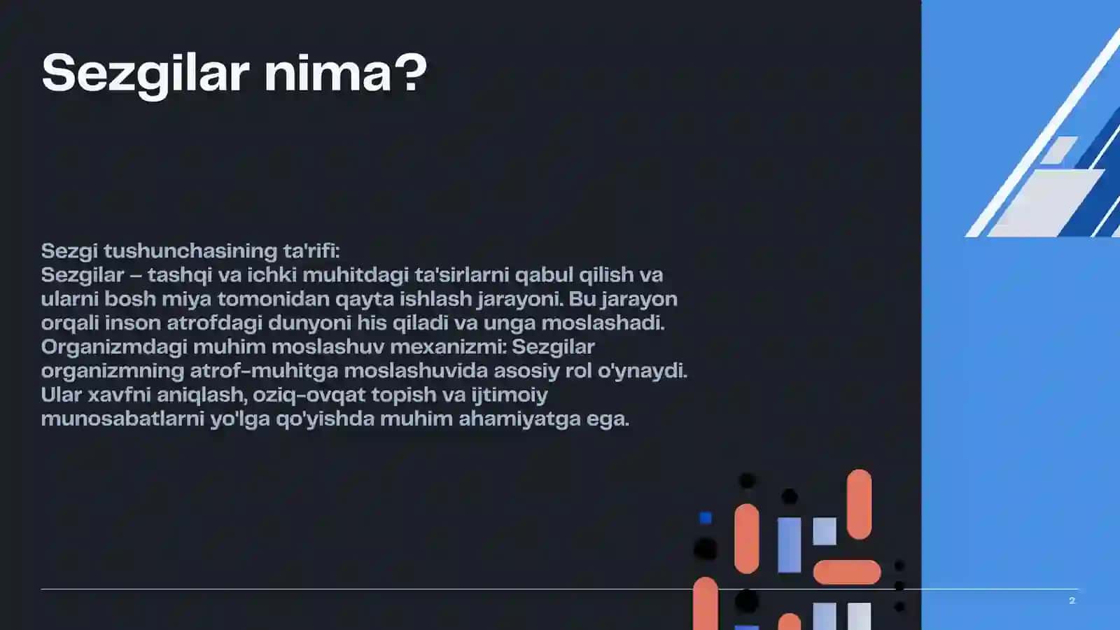 Sezgilar haqida umumiy tushuncha va uning nerv-fiziologik asoslari 2