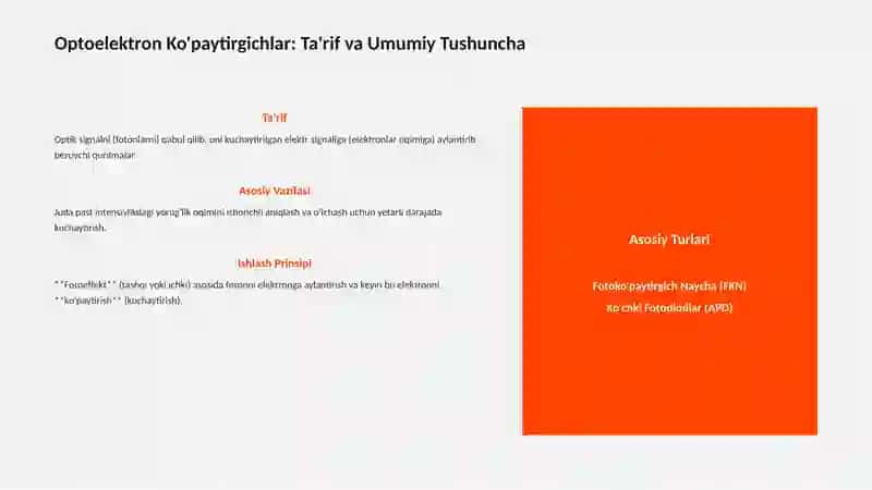 Optoelektron Ko'paytirgichlar va Elektron Indikatorlar 2