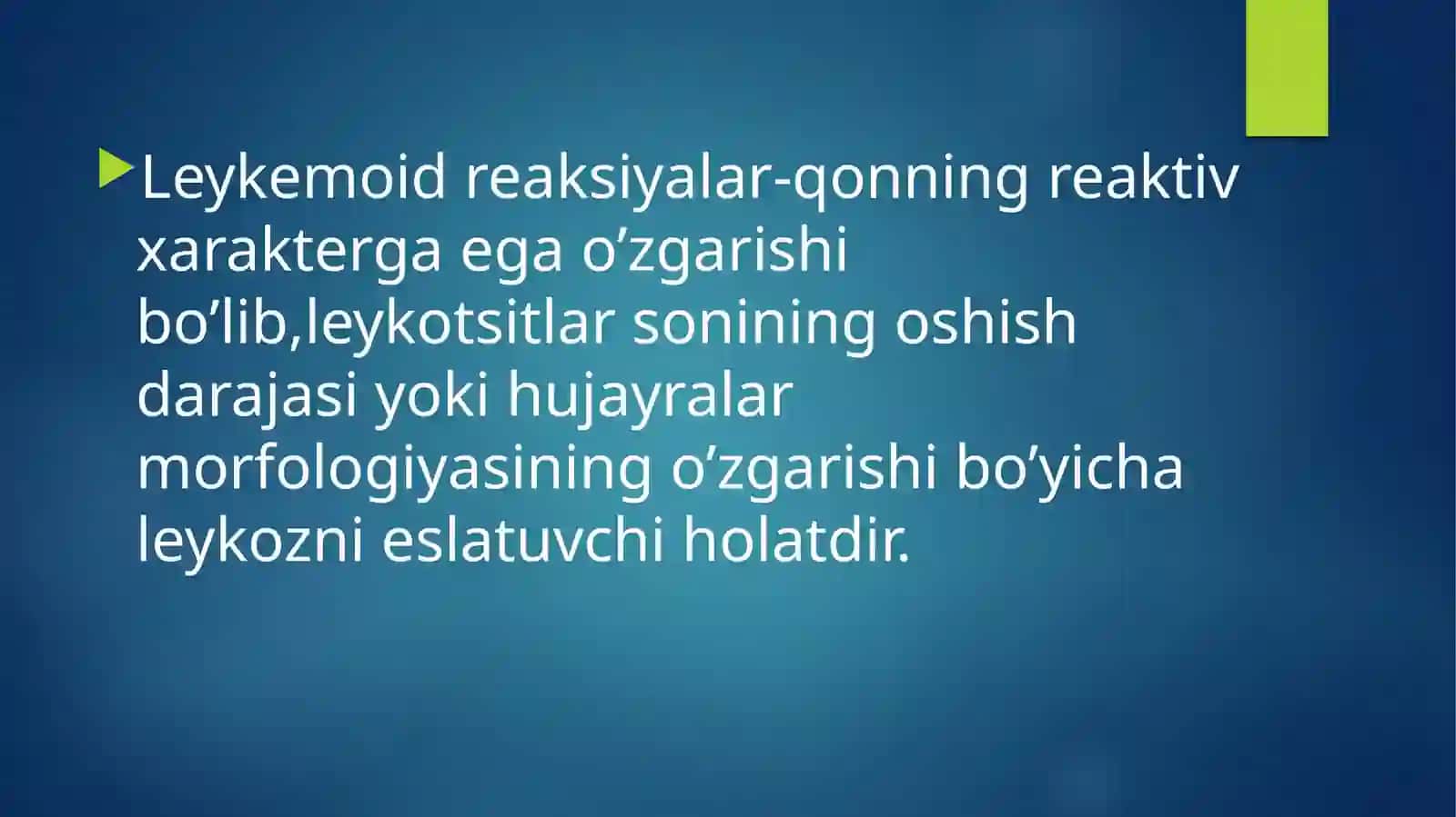 Leykemoid reaksiyalarni ikki turifarqlanadi 2