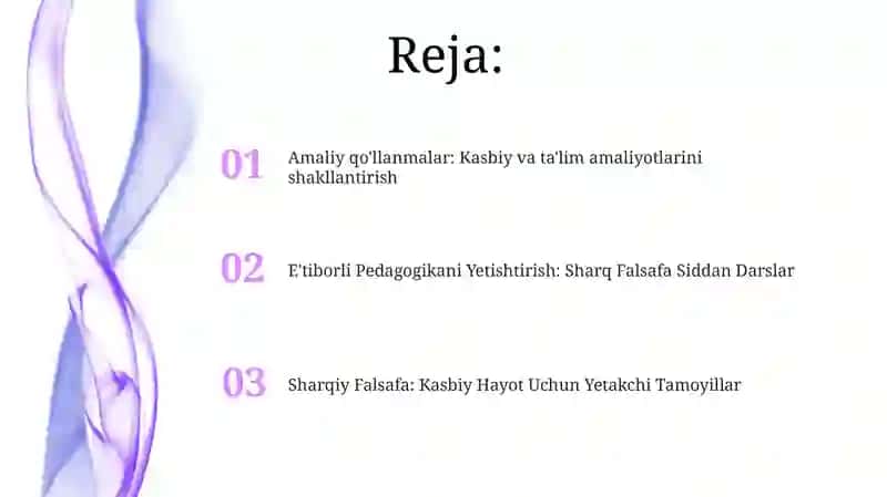 Sharqiy falsafa: Kasbiylik uchun asos 2