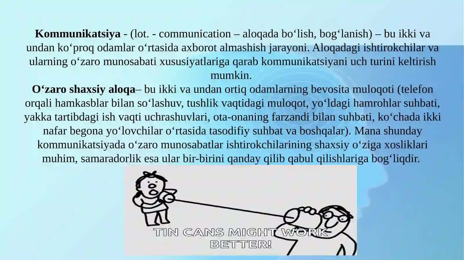 Muloqotvamunosabatlar(Communication and interpersonal skills)ko‘nikmalari 2