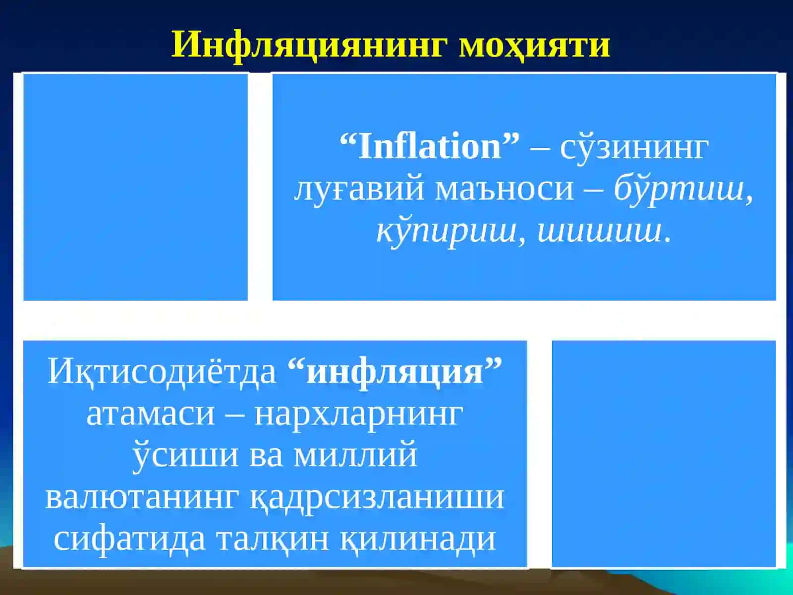 Инфляция ва инфляцияга қарши сиёсат 2