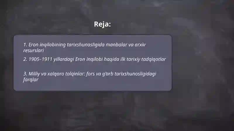 Eron inqilobining tarixshunosligi 2