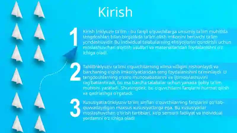 Inklyuziv Talim Metodlari Tahlil Va Xususiyatlari 2