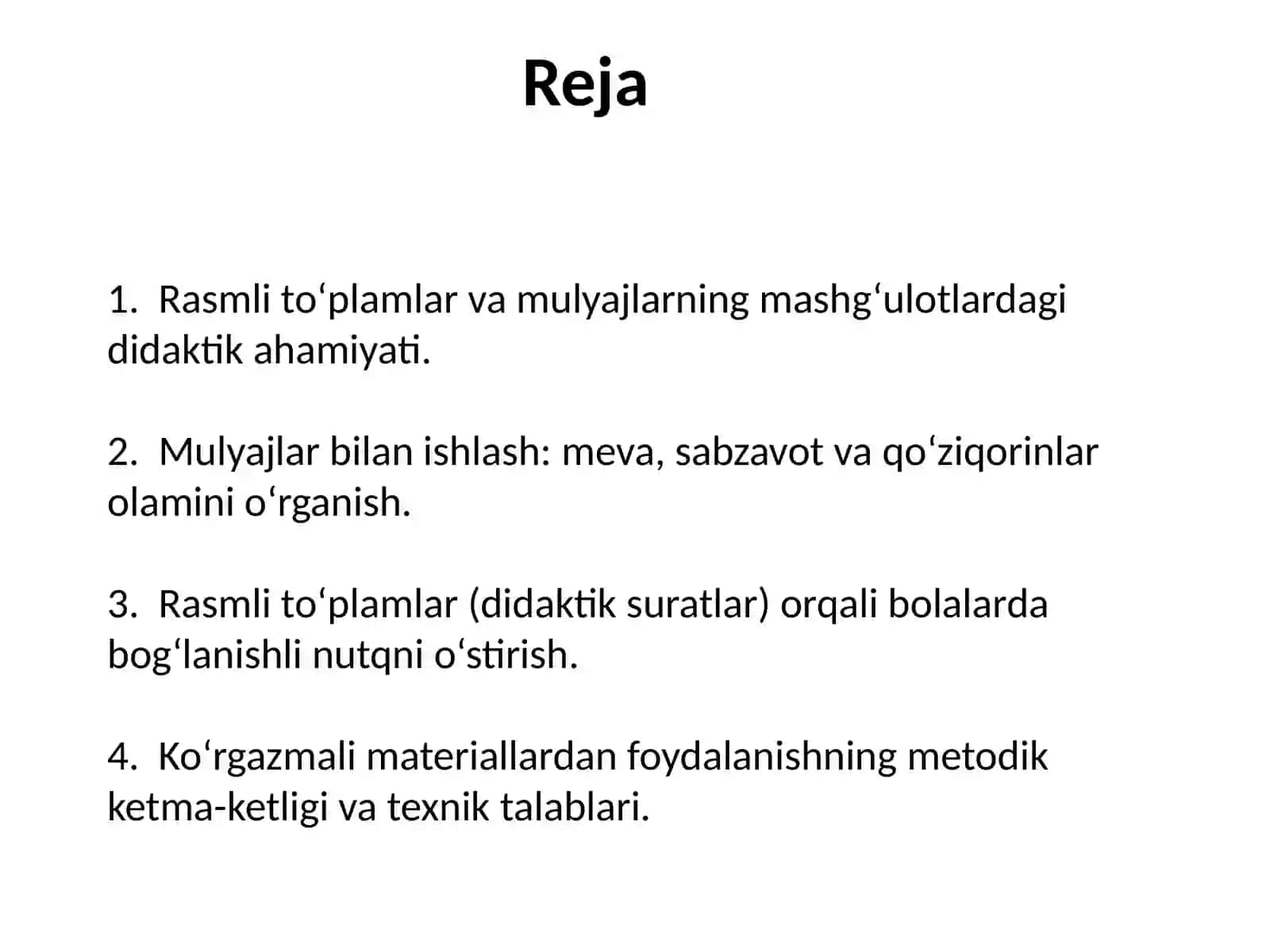 Rasmli tuplamlar, mulyajlar yordamida mashgʼulotlar tashkil etish texnologiyasi 2