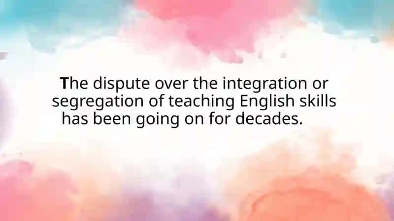 Segregation skill approach in teaching English 2