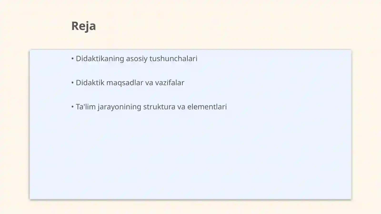 Didaktikaning asosiy kategoriyalari va didaktik tushunchalar tizimi 2