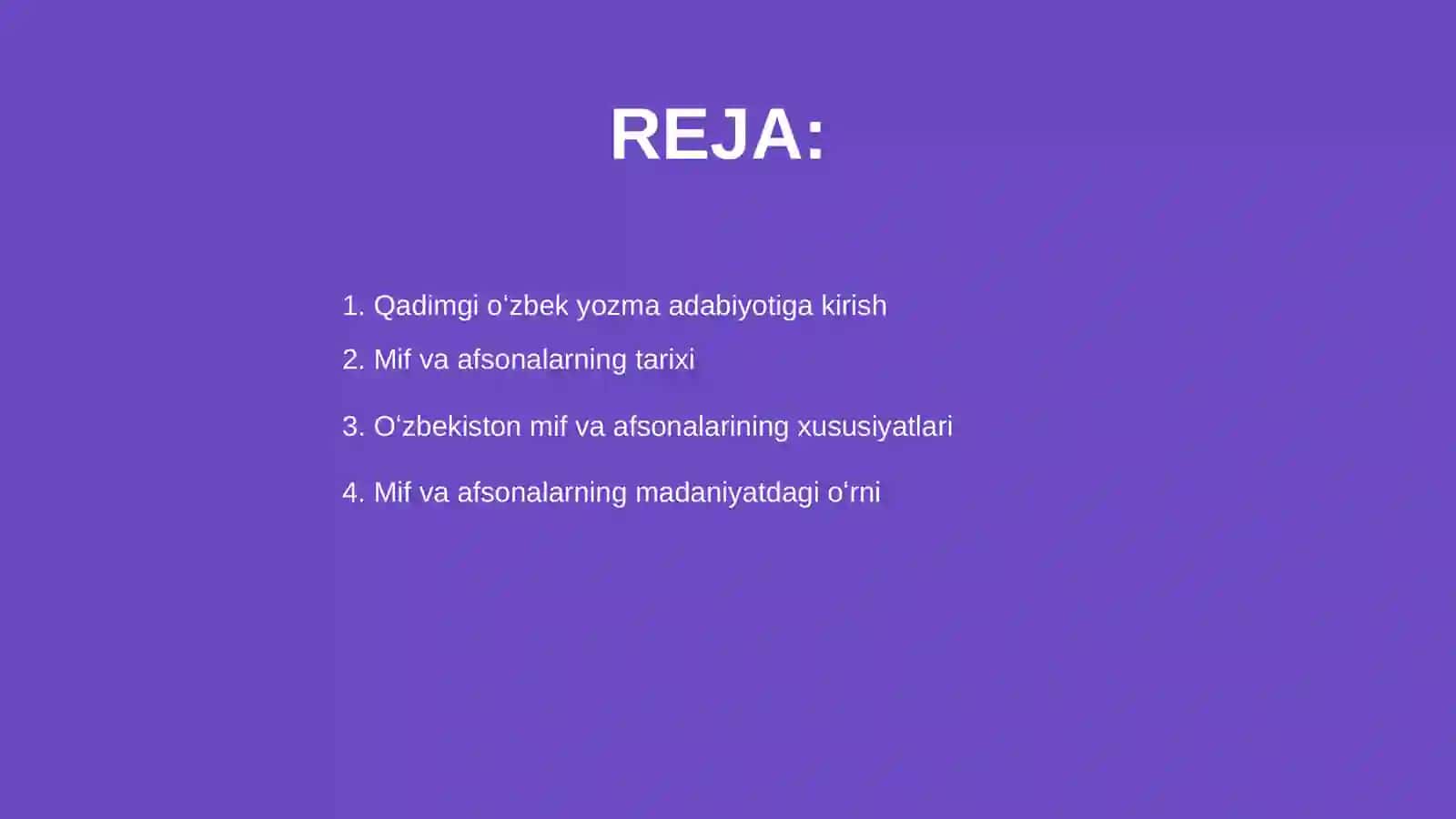 Qadimgi oʻzbek yozma adabiyoti:Mif va afsonalar 2