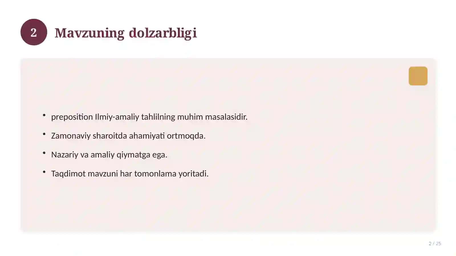 TAQDIMOT 2
