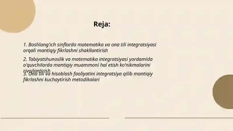 O'quvchilarda mantiqiy fikrlashni shakllantirishda boshlang'ich taʼlim fanlari integratsiyasidan foydalanish 2
