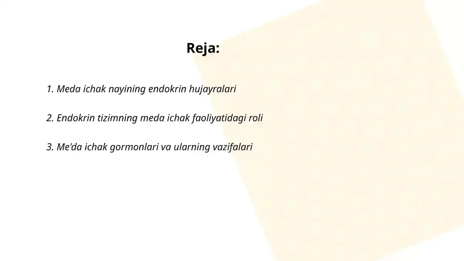 Meda ichak nayining endokrin hujayralari 2