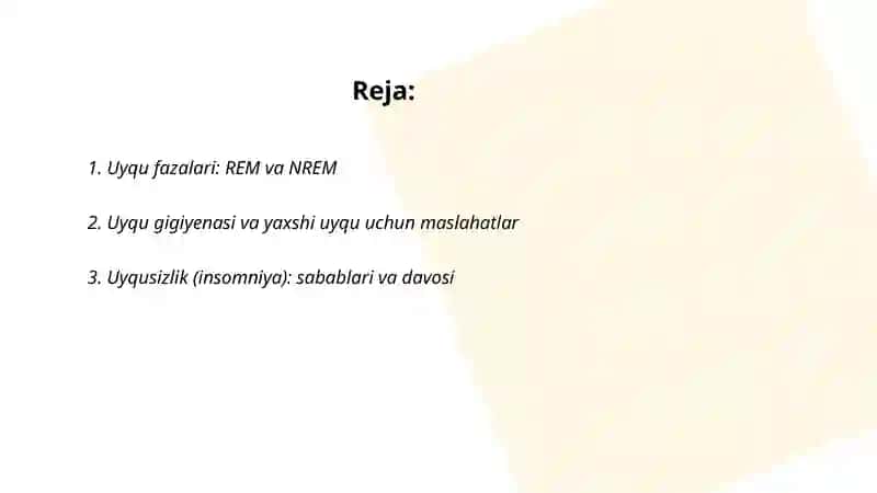 Uyqu va tushlar 2
