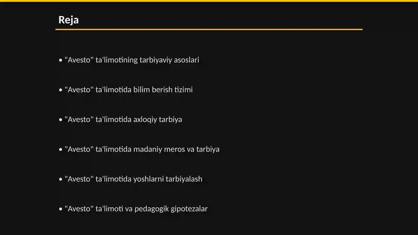 "Avesto" ta'limotida ta'lim-tarbiya masalalari yuzasidan pedagogik fikrlar 2
