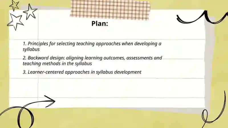 Setting approaches of teaching in developing syllabus 2