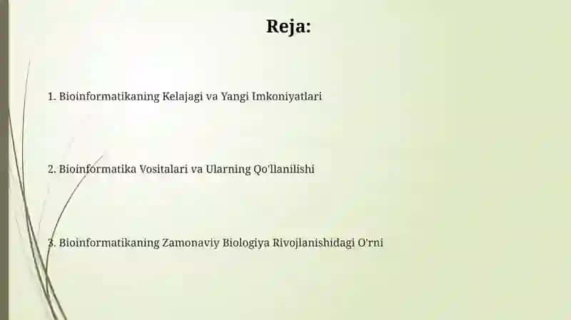 Bioinformatikaning Kelajagi va Yangi Imkoniyatlari 2