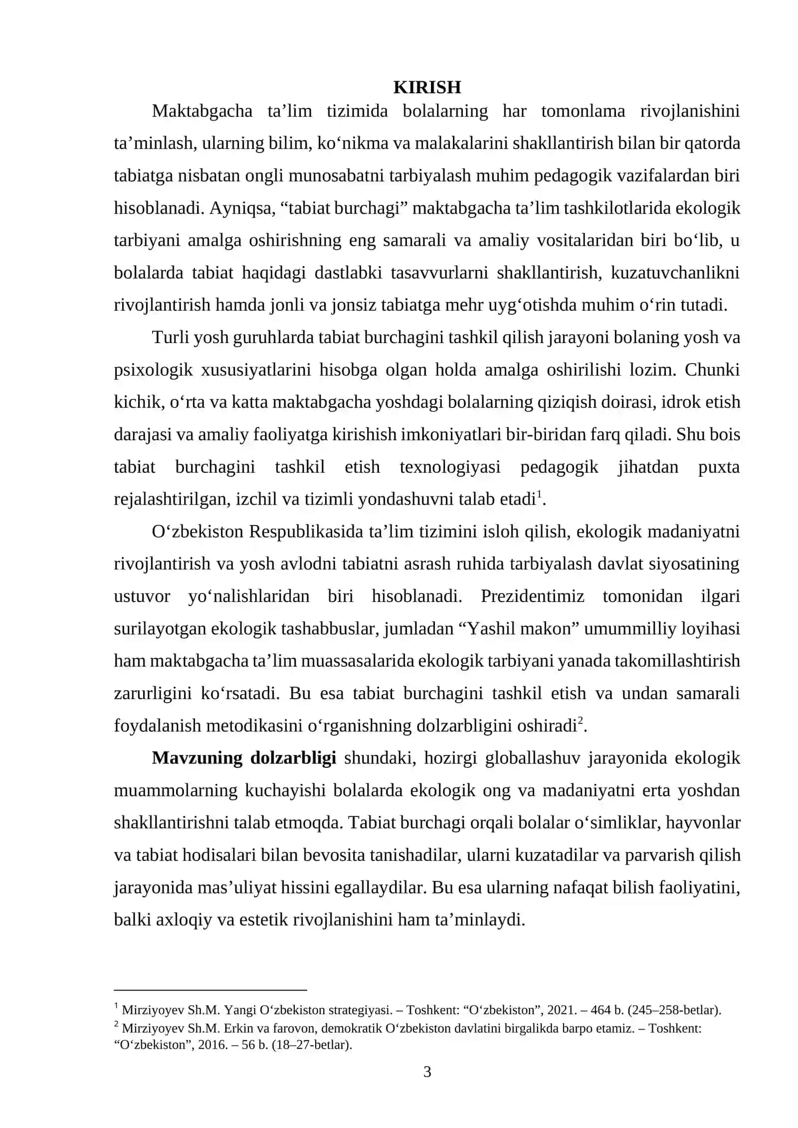 Turli yosh guruhlarda tabiat burchagini tashkil qilish texnologiyasi 2