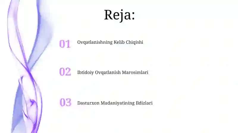 Dasturxon Madaniyatining Ildizlari 2