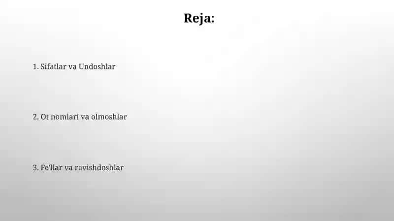Ot,sifat so 'z turkumlarini o 'rganish 2