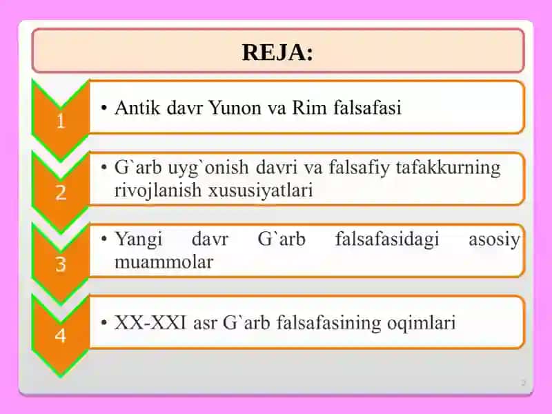 G`ARB FALSAFASINING USTUVOR YO`NALISHLARI VA ULARNING FAN TARAQQIYOTIGA TA`SIRI 2