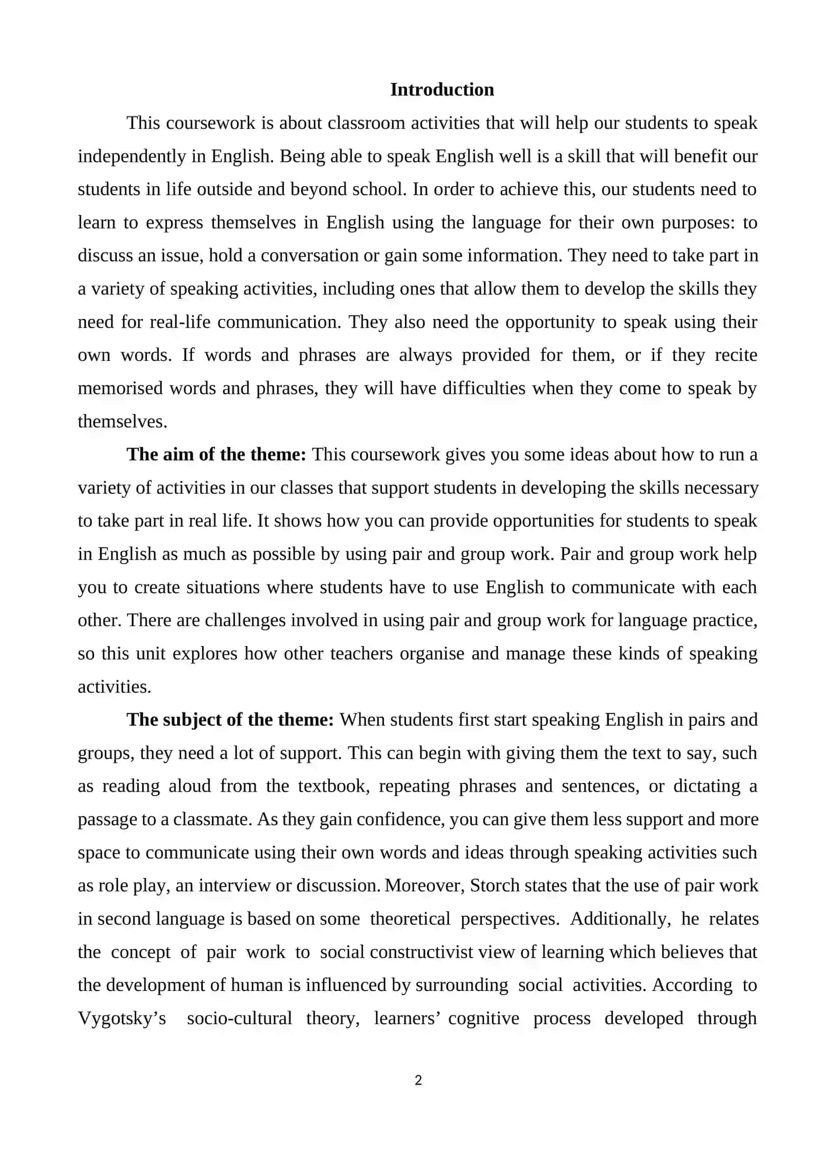 Advantages and Disadvantages of Pair and Group Work in Teaching Process 2