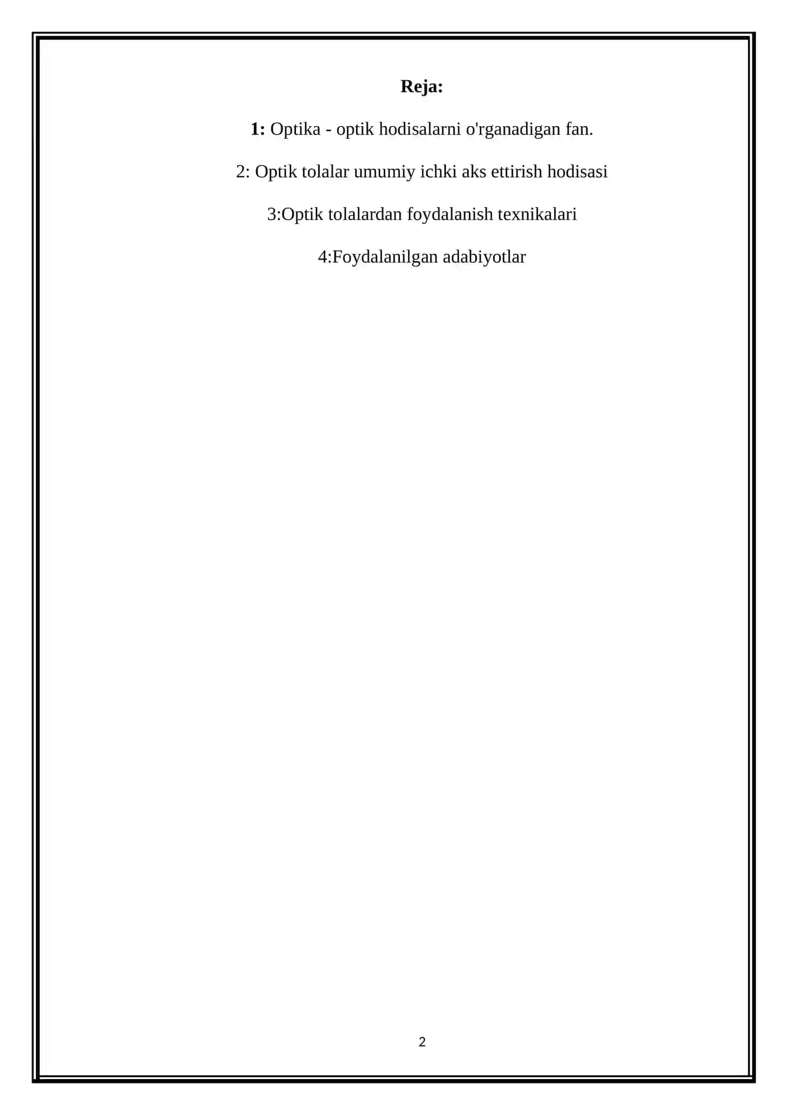 Optik tolaning tibbiyotda qo'llanilishi 2