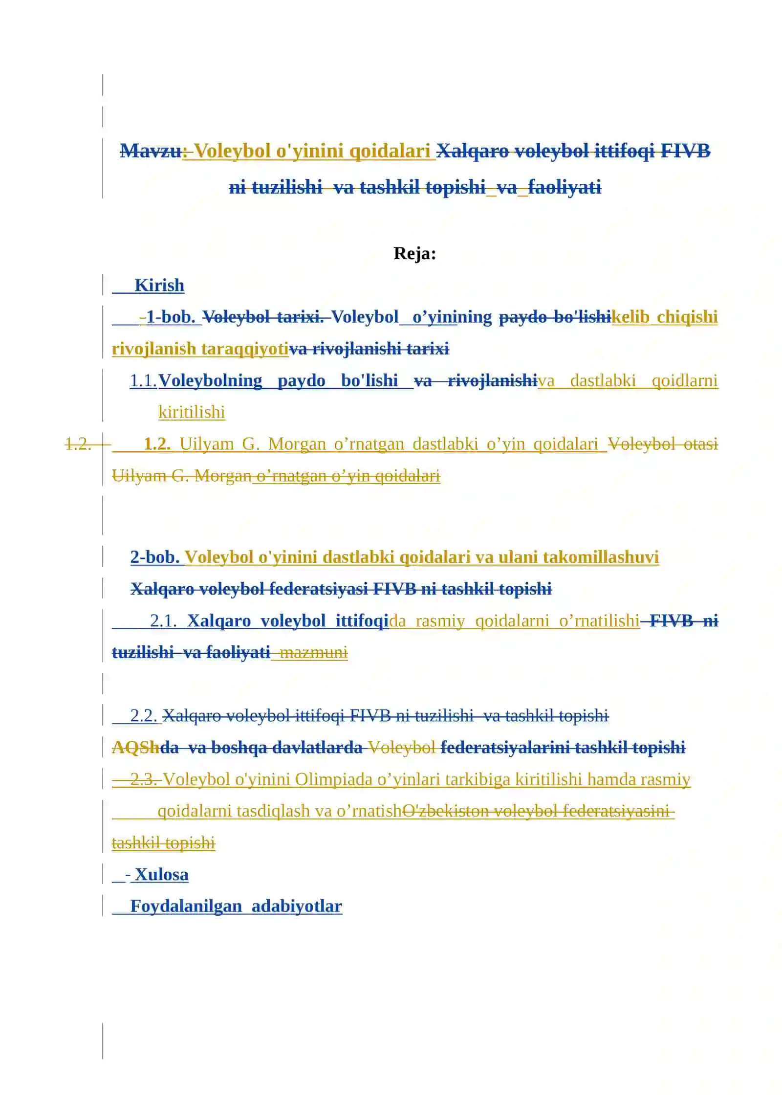 Voleybol o'yinini qoidalari 2